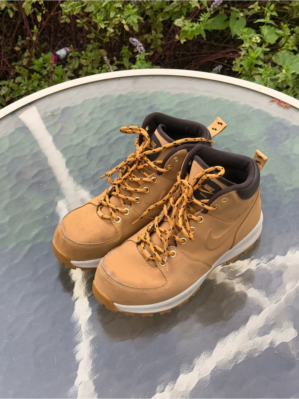 Nike Manoa Men's Leather Hiking Boot Haystack Shoes 7.5 US